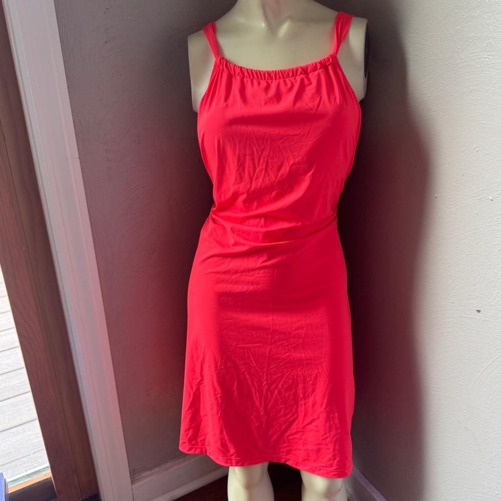 Athleta swim dress size small orange